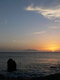 Insel: Santiago  Wanderweg:  Ort: Aguas Belas Motiv: Sonnenuntergang hinter Fogo Motivgruppe: Landscape Sea © Pitt Reitmaier www.Cabo-Verde-Foto.com