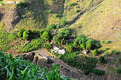 Santo Anto : Tabuleirinho da Tabuga : waterpoint and shop deep in the valley : Landscape Mountain
Cabo Verde Foto Gallery