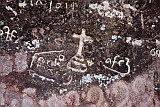 Santo Anto : R de Penede  : writing on bolder : History artifact
Cabo Verde Foto Gallery
