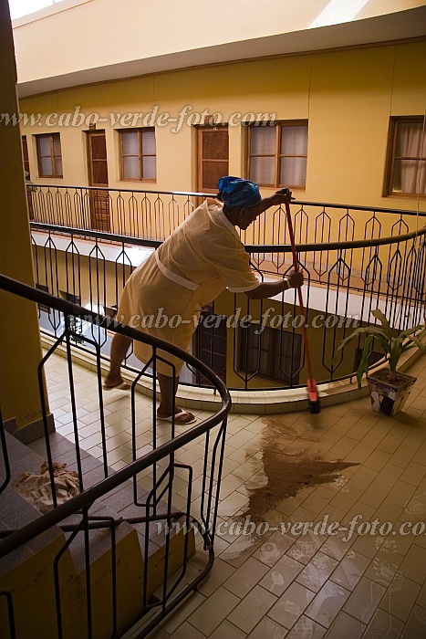 Sal : Espargos : sand : People WorkCabo Verde Foto Gallery