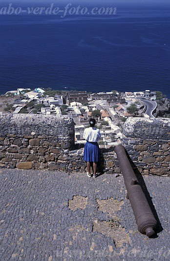 Santiago : Cidade Velha : Forte San Felipe : Landscape TownCabo Verde Foto Gallery