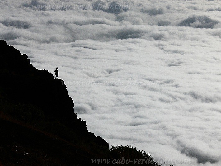 Fogo : Bordeira Monte Gomes : nuvens : Landscape MountainCabo Verde Foto Gallery