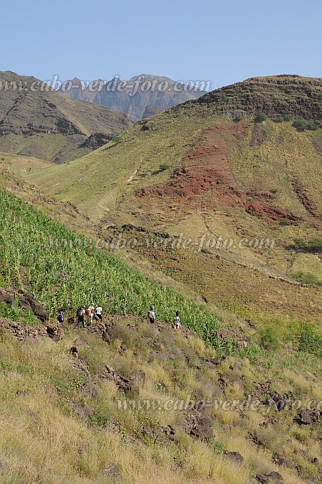Santo Anto : Tabuleirinho da Tabuga : hiking track : People WorkCabo Verde Foto Gallery