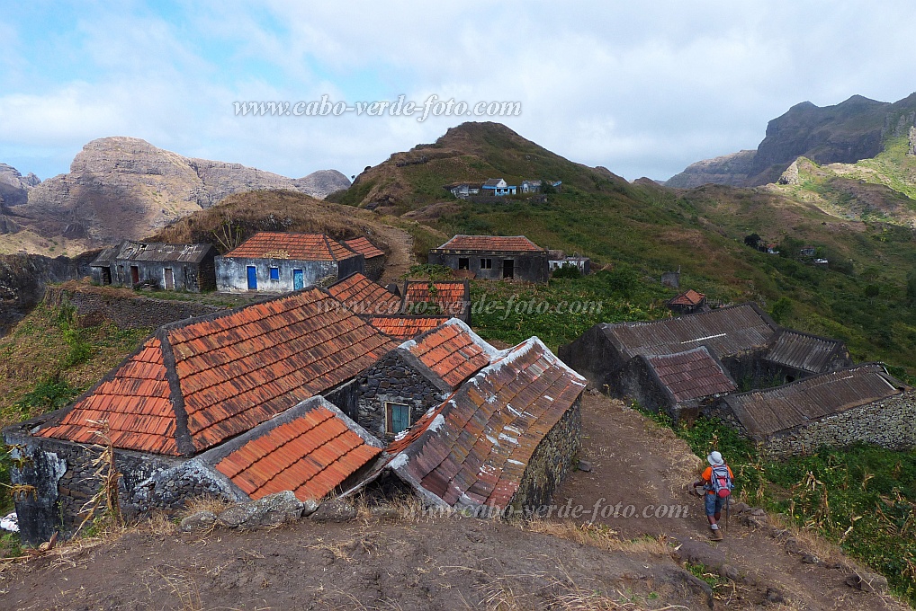 Santiago : Achada Lagoa : aldeia : Landscape TownCabo Verde Foto Gallery