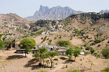 Insel: Santiago  Wanderweg:  Ort: Assomada Motiv: Blick auf Pico d Antonia Motivgruppe: Landscape Mountain © Florian Drmer www.Cabo-Verde-Foto.com