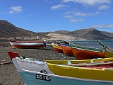 Insel: So Vicente  Wanderweg:  Ort: Mindelo Salamansa Porto Hafen Motiv: Boote am Strand Motivgruppe: Landscape Sea © Pitt Reitmaier www.Cabo-Verde-Foto.com