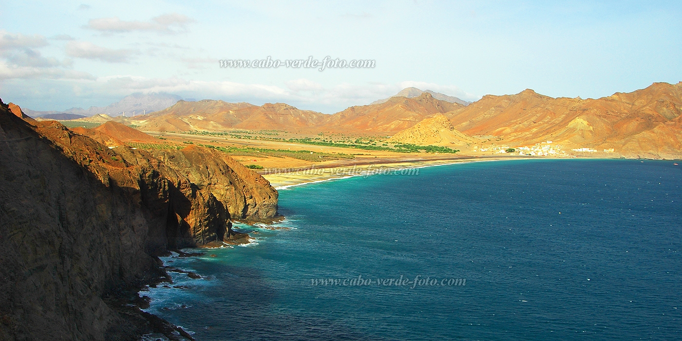 So Vicente : Sao Pedro Farol Dona Amelia : baa : Landscape SeaCabo Verde Foto Gallery